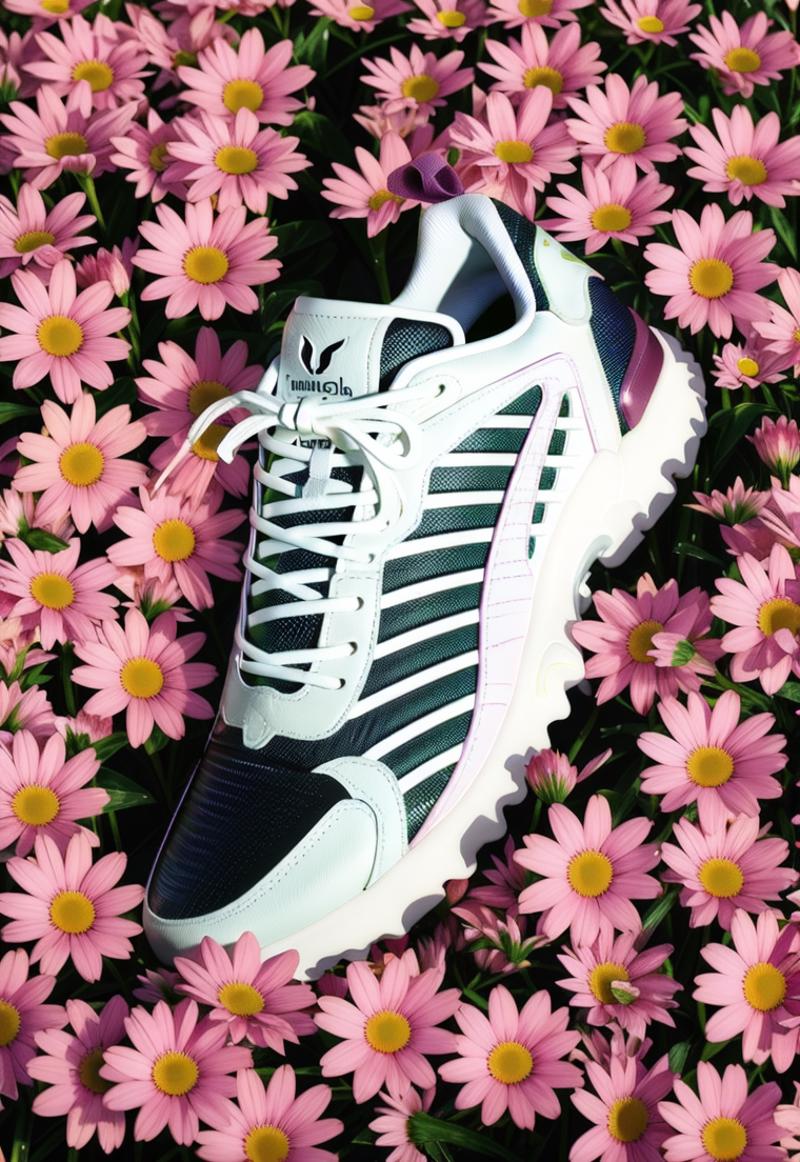 00811-3006799801-AI shoes,flower,pink flower,white flower,shoes,daisy,leaf,plant,a pair of sneakers is sitting on a bed of flowers in the sun lig.png